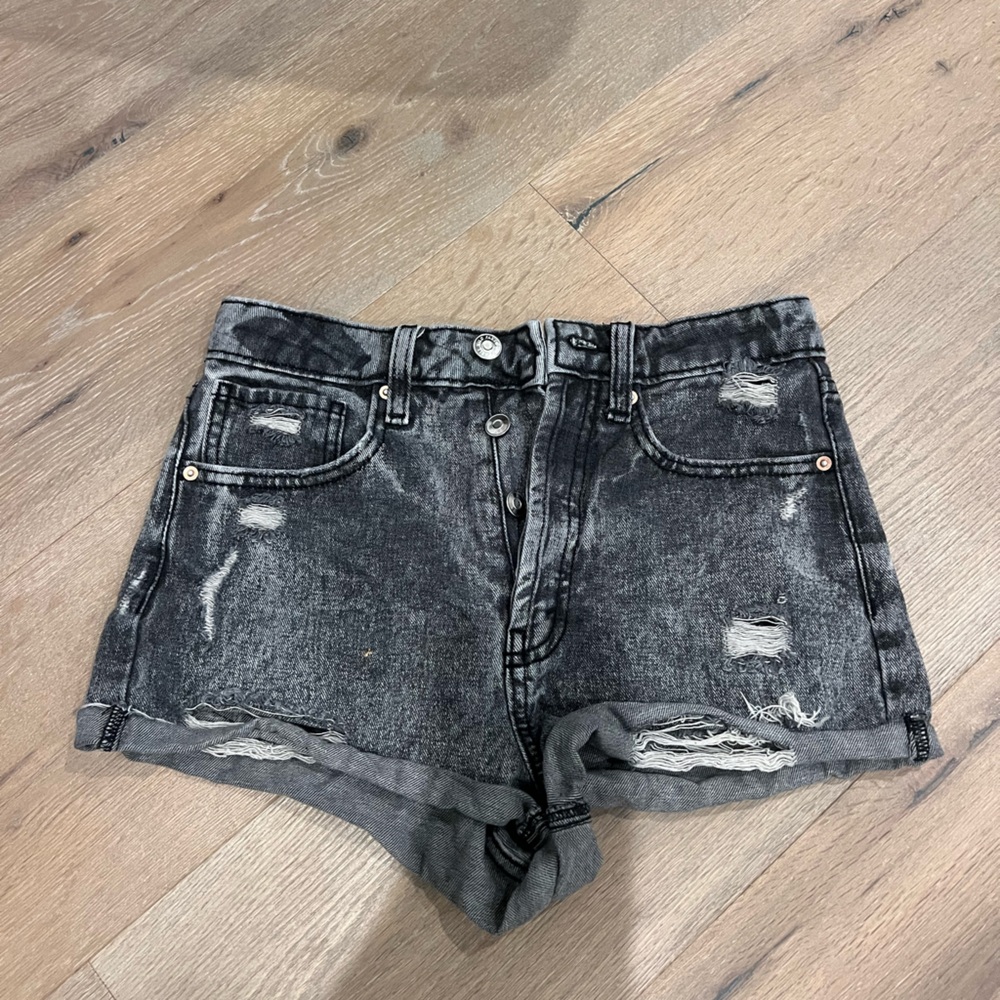 Wild Fable Charcoal Distressed Jean Shorts